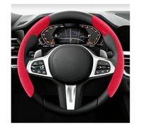 Car Steering Wheel Covers For Opel For Astra B C D K G H J For Vectra B C For Zafira For Corsa For Mokka For Vivar Accessories Car Steering Wheel Cover Black Suede Leather(8)