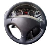 Car Steering Wheel Covers For Peugeot 207 2006-2014 For Expert 2008-2016 For Partner 2009-2018 Non-Slip Leather Car Steering Wheel Cover(Blue Thread)