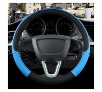 Car Steering Wheel Covers For Seat For Ibiza 6L 6J 6P 6F KJ1 FR Car Steering Wheel Cover PU Leather Non-slip 9 Colors Auto Accessories(O shape Blue)