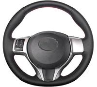 Car Steering Wheel Covers for Toyota Yaris 2012 2013 2014 2015 2016-2018, DIY Hand Stitch Steering Wheel Cover, Leather Steering Wheel Cover Breathable Anti-Slip Interior Accessories