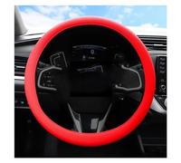 Car Steering Wheel Covers For Universal Silicone Steering Wheel Cover Elastic Glove Texture Soft Multi Color Auto Decoration Accessories(Red)