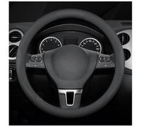 Car Steering Wheel Covers for VW Tiguan 2017-2024 2025 2026, Napa Leather Carbon Fiber Texture Steering Wheel Cover, Anti-slip,O-A