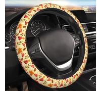 Car Steering Wheel Covers Maple Leaves Mushroom Pine Cone Pattern 38cm