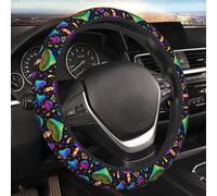 Car Steering Wheel Covers Neon Mushroom Colorful Stars 38cm Universal