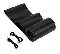 Car Steering Wheel Covers Universal Car Steering Wheel Braid Cover Extra Large 40 42 45 47 50CM Artificial Leather Soft Non-slip Auto Interior Accessories(Black-Black-40CM)