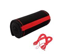 Car Steering Wheel Covers Universal Car Steering Wheel Braid Cover With Needles And Thread Anti Slip Interior Protector Fur Steering Wheel Cover(Style 2-Red Thread)