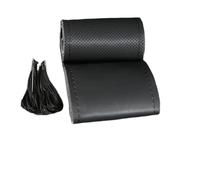 Car Steering Wheel Covers Universal DIY Car Steering Wheel Cover Extra Large 40 42 45 47 50CM For Bus Truck Lorrie Etc Microfiber PU Leather(42cm Black Thread)