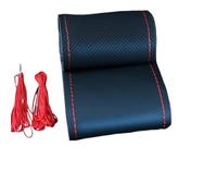 Car Steering Wheel Covers Universal DIY Car Steering Wheel Cover Extra Large 40 42 45 47 50CM For Bus Truck Lorrie Etc Microfiber PU Leather(45cm Red Thread)