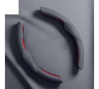 Car steering wheel decorative cover 2pcs 36-38CM PU Car Steering Wheel Cover Liquid Feeling Universal Interior Accessories Styling