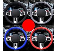 Car steering wheel decorative cover Car Universal Steering Wheel Cover Elastic Glove Texture Soft Multi DIY Accessories Color Auto Decoration