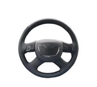 Car steering wheel decorative cover For For Superb For Yeti 2009-2013 For Roomster For Fabia PU Cover Steering Wheel DIY Car