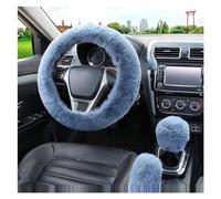 Car Steering Wheel Dust Protector Car Accessories Interior Steering Wheel Cover Soft Handbrake Shift Cover 3 Pcs/set(Grey)