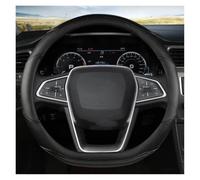 Car Steering Wheel For Max For Explorer For Galaxy For S-Max For F-Series For Focus 2 3 Car Steering-Wheels Cover Micro Fiber Leathe 38cm Wheel Cover ORAGE O(BLACK D)