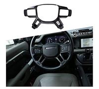 Car Steering Wheel Frame Decoration Cover Trim for Land Rover Defender 90 110 130 2020-2023, Carbon Fibre Pattern Car Steering Wheel Button Frame Trim Cover Auto Interior Stickers Accessories