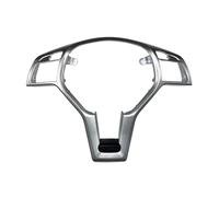 Car Steering Wheel Frame Trim Cover For BENZ For A/C/E/For CLA/For CLS/For GLA Class Accessories Universal Interior Accessories(Silver - black)