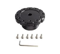 Car Steering Wheel Hubs For Thrustmaster TXT300 T500TS Game Steering Wheel Adapter RS-QR032 Replacement Car Accessorie Aluminum Auto Parts(Black)