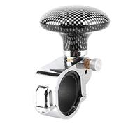 Car Steering Wheel Knob, Universal Steering Wheel Turning Knob Carbon Fiber Car Steering Aid Ball Disabled Driver Steering Wheel Assist Knob Handle Ball for Car Truck Lorry Tractor(Carbon Fiber) steer