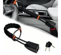 Car Steering Wheel Lock for Alfa Romeo Giulia 2017-2022, Security Anti-Saw Seat Belt Double Locking High Visibility Thickened Resistant,Black