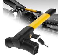 Car Steering Wheel Lock for Suzuki Alto HA GF K-Series Kei Lapin Twin Celerio, Auto Anti Theft Locks, Adjustable T-Bar Immobiliser Automobile Heavy Duty Security Devices with 2 Keys