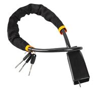 Car Steering Wheel Lock with Seat Belt Socket Steel Rope Anti-Theft Locking System Seat Belt Lock(A)