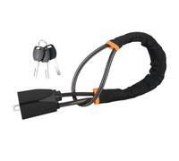 Car Steering Wheel Lock with Seat Belt Socket Steel Rope Anti-Theft Protection Interior Locks Security Device Seat Belt Lock(Black)