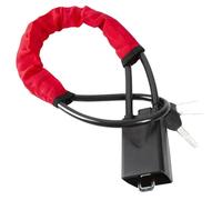 Car Steering Wheel Lock with Seat Belt Socket Steel Rope for Truck SUV Van RV with 3 Keys Anti Theft Protection Device Seat Belt Lock(B)