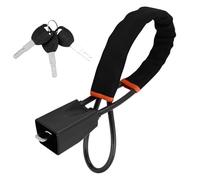 Car Steering Wheel Locks, for Audi 8K2 B8 b6 b7 b8 A6 Q3 Q5 Q7 SQ5 Heavy Duty Universal Steering Wheel to Seat Belt Lock, Double Car Anti Theft Device,B