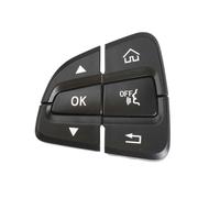 Car Steering Wheel Menu Control Switch Buttons fits For Benz C Class W205 GLC Class W253 2015-2021 0999050200(Left Black)