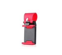 Car Steering Wheel Mount for Oppo Find X3 Lite Smartphone Adjustable Universal 360 Rotation Black/Red