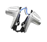 Car Steering Wheel Multi-Function Buttons Buttons Bluetooth Phone Wheel Audio Control Button Switch With Wire 84250-0E220 84250-0K020 For Toyota For Hilux 2011 2012 2013 2014 2015(Sliver Switch)