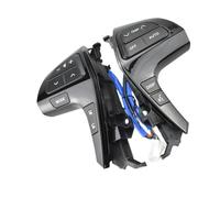 Car Steering Wheel Multi-Function Buttons Buttons Bluetooth Phone Wheel Audio Control Button Switch With Wire 84250-0E220 84250-0K020 For Toyota For Hilux 2011 2012 2013 2014 2015(Pianoblack Switch)