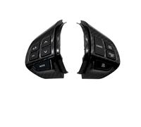 Car Steering Wheel Multifunction Switch Buttons 5 Pins Steering Wheel Volume Sound Cruise Control Button For Mitsubishi For Outlander XL 2.4 CW5W 4b12 2008(Carbon fibre)