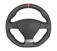 Car Steering Wheel Non-Slip Artificial Leather Braid Car Steering Wheel Cover For VW For Golf For GTI 5 V For R32 For Scirocco(White Thread)