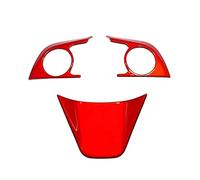 Car Steering Wheel Panel Protection Cover Only For For Venza For Harrier 2021 2022 Car Trim ABS(Rosso)