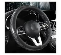 Car Steering Wheel Protective Cover 2023 Crystal Wood Grain Car Steering Wheel Cover Dynamic Carbon Fiber Steering Wheel Cover(Black)
