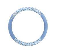 Car Steering Wheel Protective Cover Car Steering Wheel Cover Fits 14.5-15in Diameter Four-season Universal Comfort Grab Feel And Wear Resistant(Blue circle)