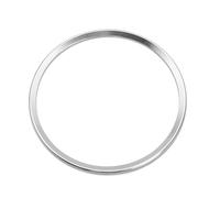 Car Steering Wheel Protective Cover For A1 A3 A4 A5 A6 A7A8 Q3 Q5 Q7 SQ5 S1 S3 S4 S5 S6 S7 S8 RS3 RS5 RS6 Car Steering Wheel Decoration Ring Trim Cover Sticker(Silver)