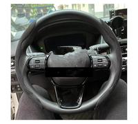 Car Steering Wheel Protective Cover For Deco 2024 Carbon Fiber Silicone Car Steering Wheel Cover Anti-skid Booster Cover Auto Accessories 38cm 2/3PCS(D 2PCS Black)