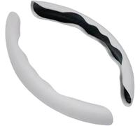 Car Steering Wheel Protective Cover for Land Rover Freelander Range Rover Evoque SPORT VELART, Steering Wheel Cover Anti-Slip Steering Protectors,White
