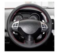 Car Steering Wheel Protective Cover For Mitsubishi For Lancer X 10 2007-2015 For Outlander 2006-2013 ASX 2010-2013 For Pajero Sport 2008-2016 Wheel Leather Cover(Beige Threa)