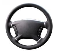 Car Steering Wheel Protective Cover For Mitsubishi For Pajero 2007-2014 For Galant 2008-2012 Artificial Leather Steering Wheel Cover Black Car Steering Wheel Cover(Red Thread)