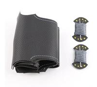 Car Steering Wheel Protective Cover For VW For Golf 6 Mk6 For Polo For Sagitar For Bora For Santana For Jetta Mk6 Steering Wheel Braid DIY Car Steering Wheel Cover(Grey Thread)