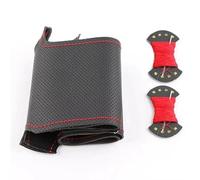 Car Steering Wheel Protective Cover For VW For Golf 6 Mk6 For Polo For Sagitar For Bora For Santana For Jetta Mk6 Steering Wheel Braid DIY Car Steering Wheel Cover(Red Thread)