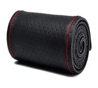 Car Steering Wheel Protector Auto Steering Wheel Cover Protector Car Hand-Stitched 36-40cm DIY Leather Braid On The With Needles Thread Covers(Red Thread 36cm 2)