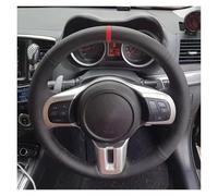 Car Steering Wheel Protector Braiding On The Steering Wheel For Lancer For Evolution For EVO X 10 2008 2009-2012 2013 2014 Tuning Car Hand-sewing Cover(Style1)