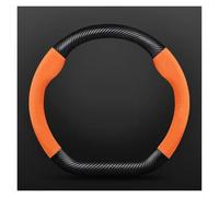 Car Steering Wheel Protector Cover For Citroen For C5 Love Echo C4L Steering Wheel Covers(Orange D-shaped)