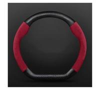 Car Steering Wheel Protector Cover For Citroen For C5 Love Echo C4L Steering Wheel Covers(Wine Red D shape)