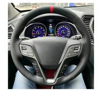 Car Steering Wheel Protector For Hyundai For Santa For Fe | Leather, DIY stitching, protects the steering wheel from wear and tear.(Black thread)