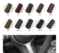 Car Steering Wheel Protector For Mazda 3 For Axela For 6 For Atenza For 2 For CX For 5 For Scion IA Car Steering Wheel Cover Non-Slip(Red Thread)