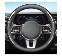 Car Steering Wheel Protector For Mercedes For Benz G550 G63 GLC200 A35 | Leather protects the steering wheel from wear and tear.(Y)
